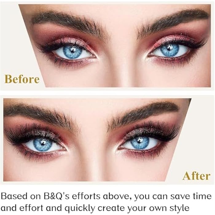 Natural Self Adhesive Eyelashes 12MM - 4O PCS - Wispy Press on Lashes Pre Glued Lash Clusters No Glue Needed Press on Eyelash Clusters Reusable Self Adhesive Lash - Image 5